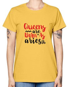 queens Are Born As Aries 384# - aries -  Missy T-Shirt