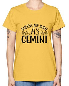 queens are born as gemini 392# - gemini -  Missy T-Shirt
