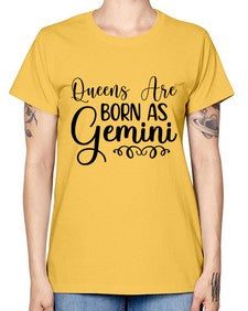 queens are born as gemini 393# - gemini -  Missy T-Shirt