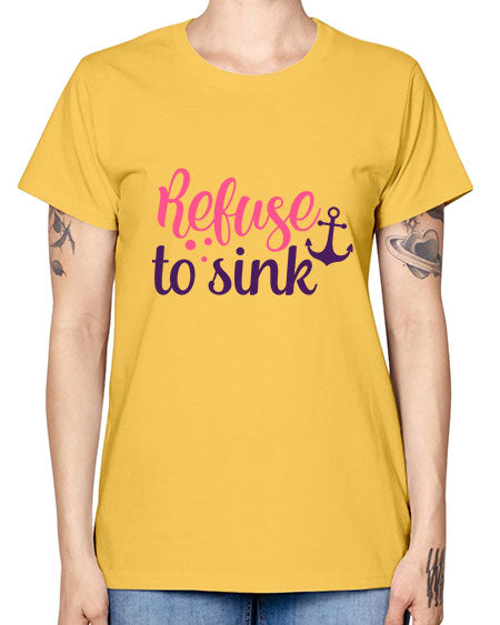 refuse to sink Style 4# - breast cancer -  Missy T-Shirt