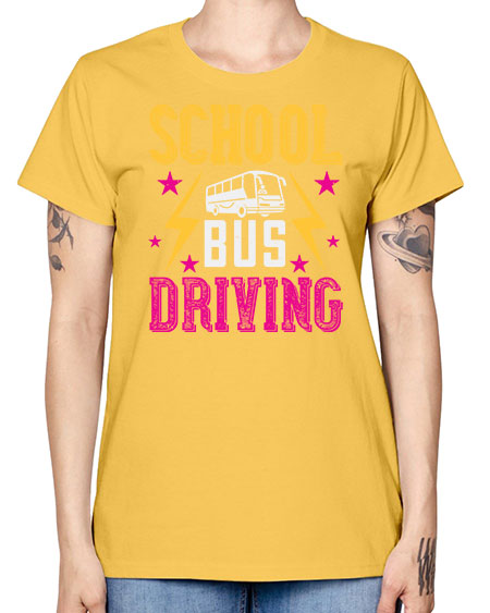 school bus driving Style 1374# - Bus Driver -  Missy T-Shirt