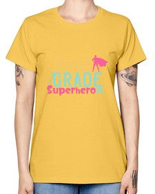 second Grade Superhero color 833# - second grade -  Missy T-Shirt
