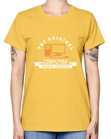 the original computer print delete 12# - computer -  Missy T-Shirt