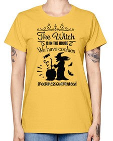 the witch is in the house sign 20# - witch -  Missy T-Shirt