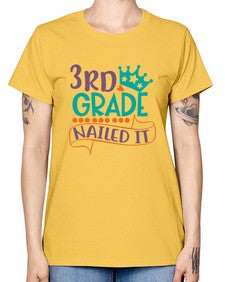 third grade nailed it 970# - third grade -  Missy T-Shirt