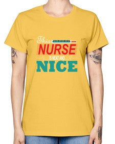 this Nurse is neat and nice 1555# - nurse -  Missy T-Shirt