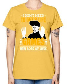 to get a life game 159# - video games -  Missy T-Shirt