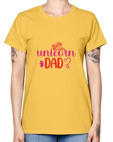 unicorn dad 453# - unicorn -  Missy T-Shirt