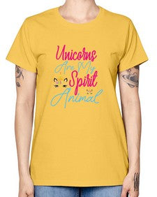 unicorns are my spirit animal 526# - unicorn -  Missy T-Shirt