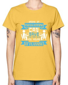 weeks of programming can save you hours of planning 9# - computer -  Missy T-Shirt