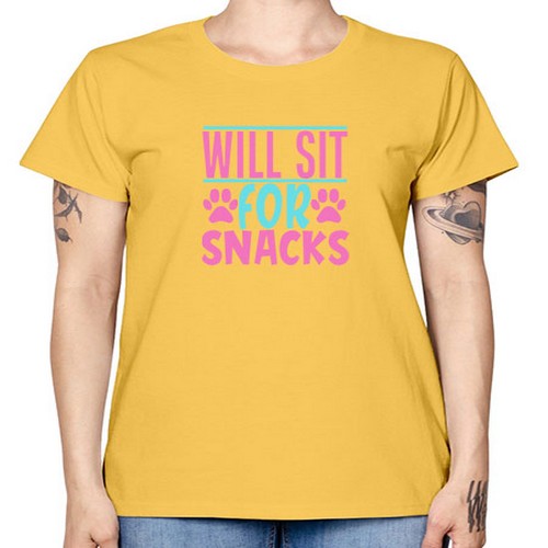 will sit for snacks Style 57# - dogs -  Missy T-Shirt