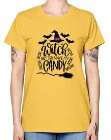 witch better have my candy 17# - witch -  Missy T-Shirt