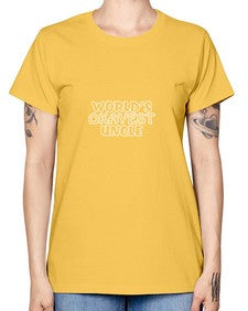 world is okayest uncle 697# - uncle -  Missy T-Shirt