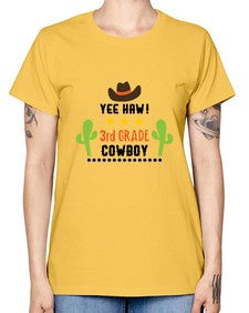 yee haa cowboy rd grade 1258# - western -  Missy T-Shirt
