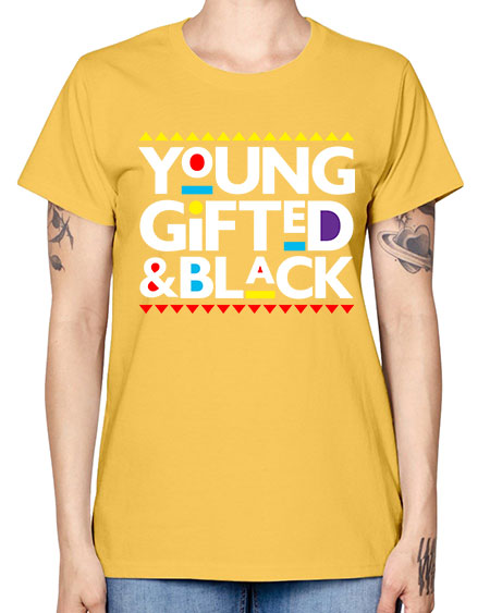 young gifted and black 2# - black words and phrases -  Missy T-Shirt