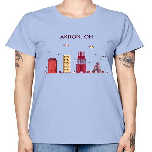 AkronOH 285# - cities -  Missy T-Shirt