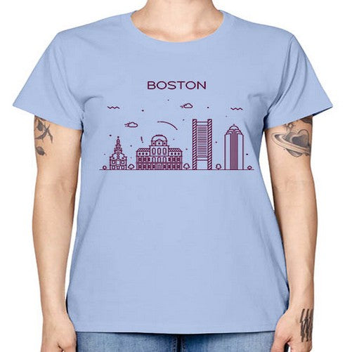 Boston 478# - cities -  Missy T-Shirt