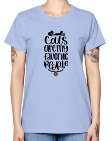 Cats Are My Favorite People Style 89# - cats -  Missy T-Shirt