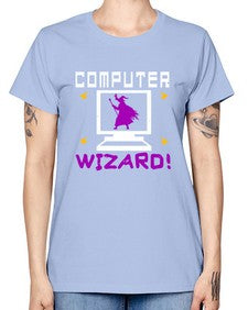 Computer wizard 52# - computer -  Missy T-Shirt
