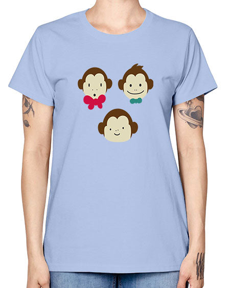Cute_little_monkeys_5425 - monkey -  Missy T-Shirt