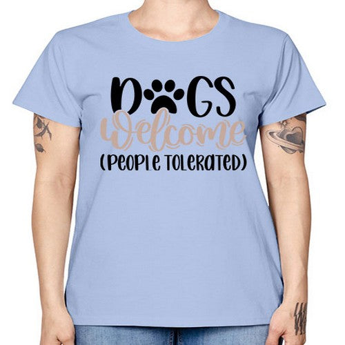 Dogs Welcome Style 21# - dogs -  Missy T-Shirt