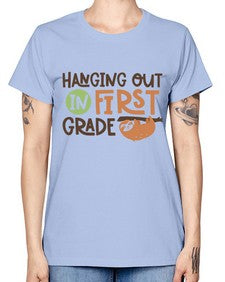 Hanging Out in First 233# - first grade -  Missy T-Shirt