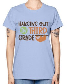 Hanging Out in Third 236# - third grade -  Missy T-Shirt