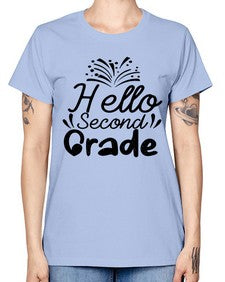 Hello Second Grade 322# - second grade -  Missy T-Shirt