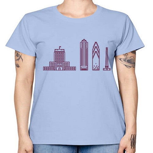 Houston 909# - cities -  Missy T-Shirt