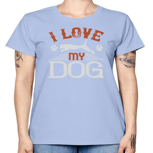 I Love My Dog Style 189# - dogs -  Missy T-Shirt