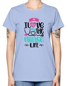 I Love The Nurse Life Style Style 902# - nurse -  Missy T-Shirt