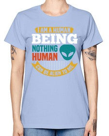 I am a human being nothing is alien to me 7# - ufo -  Missy T-Shirt