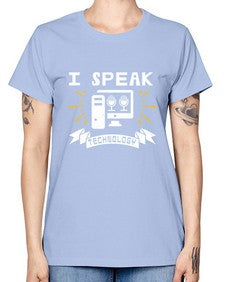 I speak technology 37# - computer -  Missy T-Shirt