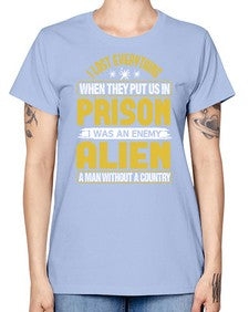 I was an enemy alien 24# - ufo -  Missy T-Shirt
