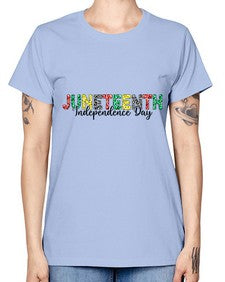 Juneteenth Independence Day 37# - black juneteenth -  Missy T-Shirt