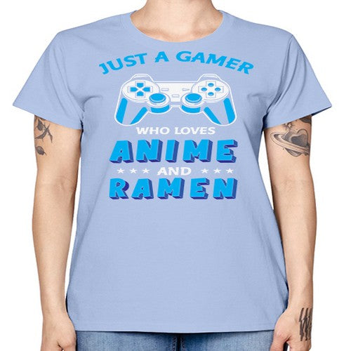 Just A Gamer Who Loves Anime and Ramen 262# - anime -  Missy T-Shirt