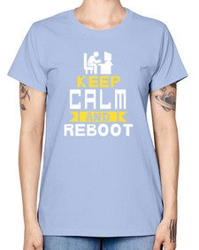Keep Calm and reboot 27# - computer -  Missy T-Shirt