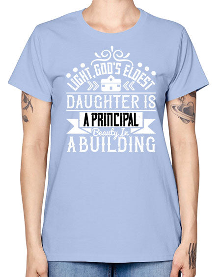 Light Gods eldest daughter is a principal beauty in a building Style 274# - architect -  Missy T-Shirt