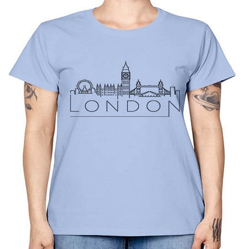 London Minimal Skyline 1155# - cities -  Missy T-Shirt