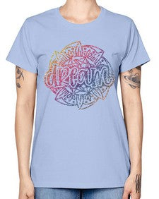 Mandala Dream Rainbow Glitter 760# - mandala -  Missy T-Shirt