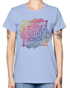 Mandala Wisdom Rainbow Glitter 764# - mandala -  Missy T-Shirt