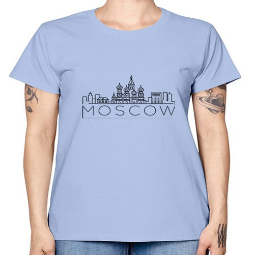 Moscow Minimal Skyline 1353# - cities -  Missy T-Shirt