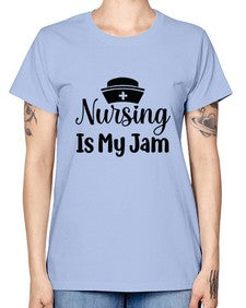 Nursing is my jam 1272# - nurse -  Missy T-Shirt