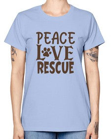 Peace Love Rescue Style 23# - cats -  Missy T-Shirt