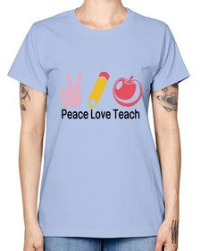 Peace Love Teach 1303# - teacher -  Missy T-Shirt