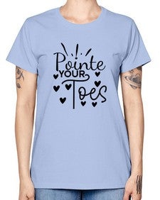 Pointe your toes 178# - ballet -  Missy T-Shirt
