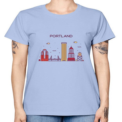 PortlandOregon 1682# - cities -  Missy T-Shirt