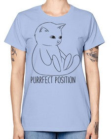 Purrfect Position - cats -  Missy T-Shirt