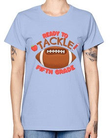 Ready to tackle fifth Grade 741# - fifth grade -  Missy T-Shirt