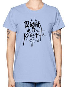 Right on pointe 181# - ballet -  Missy T-Shirt